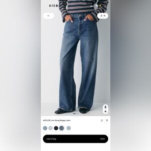 Agolde low slung baggy